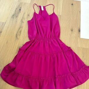 Magenta ruffle dress from impeccable pig